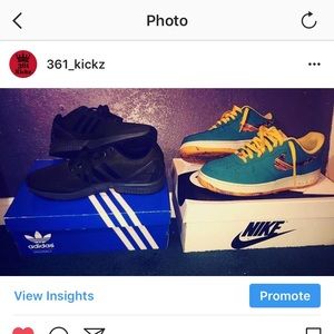 Adidas zx fluxes and Nike Air Force ones